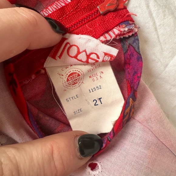 RARE vintage floral baby dress - Picture 4 of 5